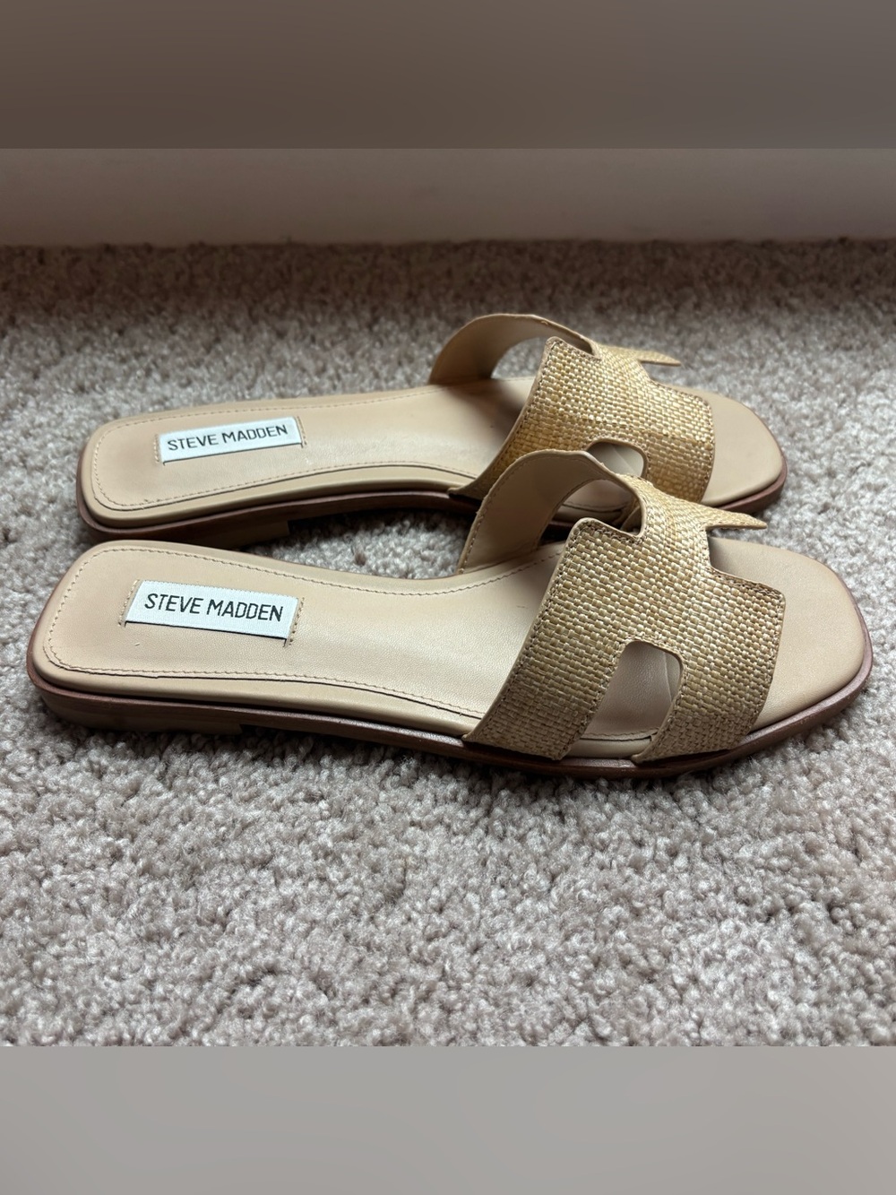 Steve Madden Hadyn Raffia Sandals - Picture 2 of 3